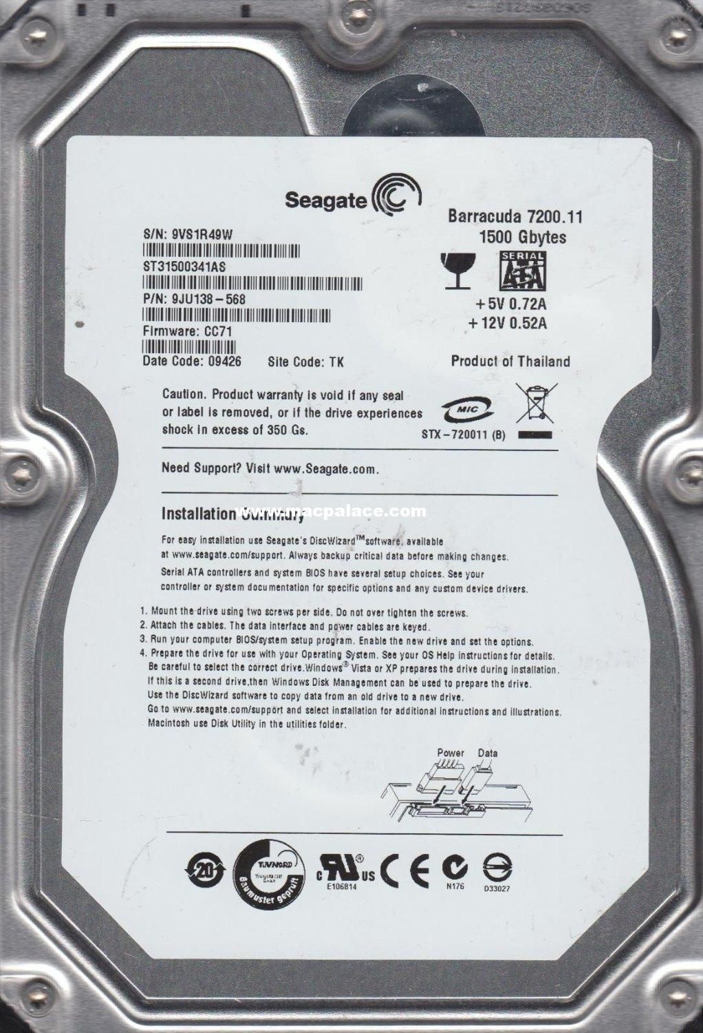 seagate serial number warranty